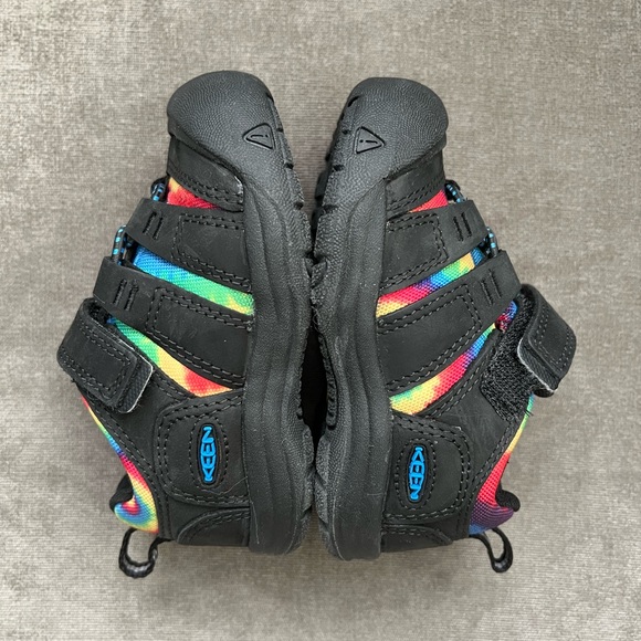 Keen Newport Shoe Toddler Sport Size 6 Black Leather Rainbow NWOT Water - Picture 5 of 7